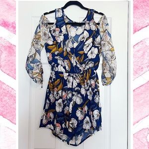 Off The Shoulder Floral Romper
